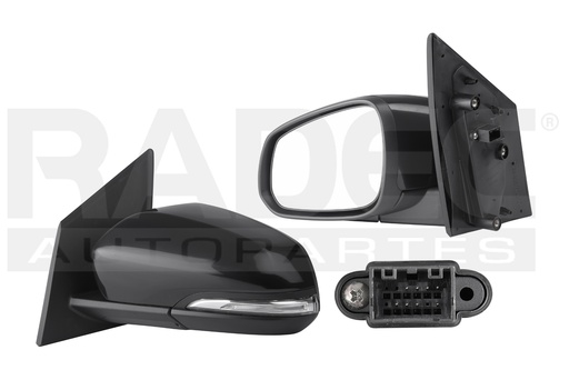 [018-0666-25] ESPEJO CV SPARK 16-21 ELECTRICO C/DESEMPANTE C/DIRECCIONAL E/ABATIBLE LINEA NUEVA P/PINTAR ACTIV/PREMIER CVT L4 4CILINDROS 1.4L 4 PUERTAS IZQ