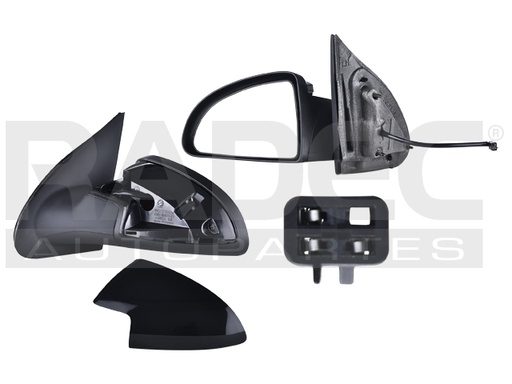 [018-0667-03] ESPEJO CV COBALT 05-10 ELECTRICO P/PINTAR 3 PINES SE/GT/LTZ/SPORT/SS/BASE/LS/LT L4 4 CILINDROS 2.0/2.2L 4 PUERTAS IZQ