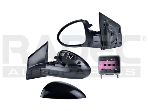 [018-0670-03] ESPEJO CV SONIC 12-19 ELECTRICO C/DESENPANANTE P/PINTAR 5 PINES LS/LT/LTZ/RS L4 4 CILINDROS 1.6/1.8L 4 PUERTAS IZQ