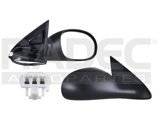 [018-0702-00] ESPEJO CR 300 99-01 ELECTRICO CORRUGADO 3 PINES M/INTREPID/CONCORDE/LX/LXI/ES/RT/SE/SXT/LIMITED/BASE V6 6 CILINDROS 2.7/3.5L 4 PUERTAS DER