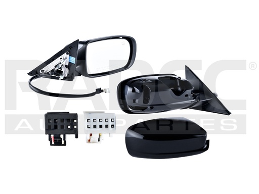 [018-0720-06] ESPEJO CR 300 12-14 ELECTRICO C/DESENPANANTE C/MEMORIA MAN/ABATIBLE NEGRO C/LIMITED/S/TOURING/BASE/SRT8 V6/V8 6/8 CILINDROS 3.6/5.7L 4 PUERTAS DER