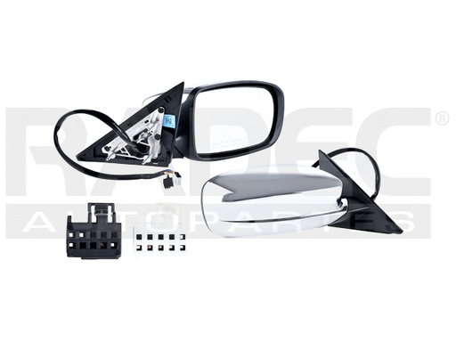 [018-0720-08] ESPEJO CR 300 12-14 ELECTRICO C/DESENPANANTE C/MEMORIA MAN/ABATIBLE CROMADO HEMI/C/LIMITED/S/TOURING/BASE/SRT8 V6/V8 6/8 CILINDROS 3.6/5.7L 4 PUERTAS DER