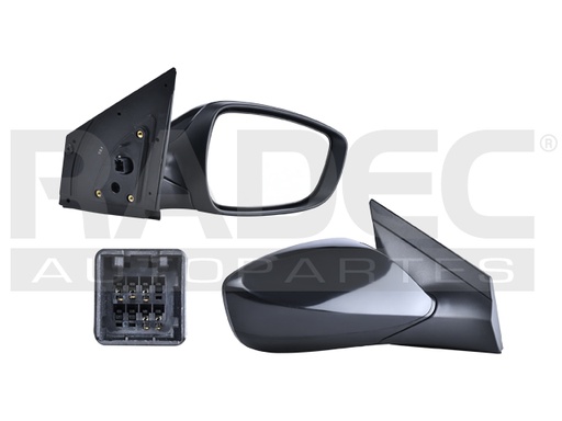 [018-0902-18] ESPEJO DG ATTITUDE 12-14 ELECTRICO C/DESEMPANANTE P/PINTAR 5 PINES GL/GLS/GS/L/SE DER