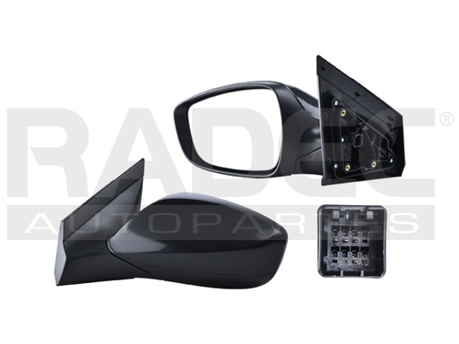 [018-0902-19] ESPEJO DG ATTITUDE 12-14 ELECTRICO C/DESEMPANANTE P/PINTAR 5 PINES GL/GLS/GS/L/SE IZQ