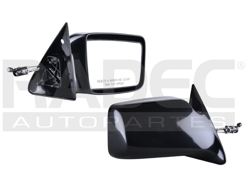 [018-0907-06] ESPEJO DG DAKOTA 87-96 C/CONTROL CHICO NEGRO S/WS/LE/SPORT/SLT/BASE/SE DER