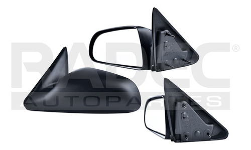 [018-0907-13] ESPEJO DG DAKOTA 05-07 MANUAL NEGRO SPORT/XLS/DUROCROSS/LS/LONE STAR/TRX4/BIG HORN/LARAMIE/SLT/ST/SXT V6/V8 6/8 CILINDROS 3.7/4.7L 4 PUERTAS IZQ