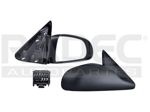 [018-0907-14] ESPEJO DG DAKOTA 05-07 ELECTRICO CORRUGADO 3 PINES TRX/SPORT/XLS/DUROCROSS/LS/LONE STAR/TRX4/BIG HORN/LARAMIE/SLT/ST/SXT/SE DER