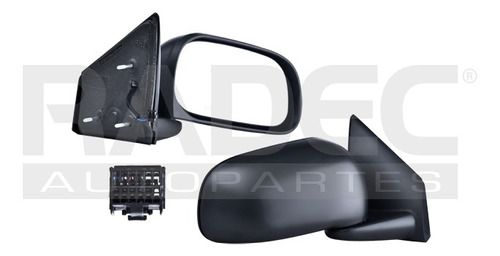 [018-0908-06] ESPEJO DG DURANGO 04-09 ELECTRICO C/DESENPANANTE CORRUGADO 5 PINES ADVENTURER/LIMITED/SLT/ST/BASE/SXT/SE V6/V8 6/8 CILINDROS 3.7/4.7L 4 PUERTAS DER