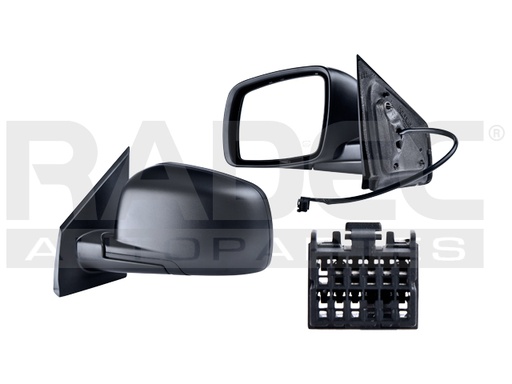 [018-0911-01] ESPEJO DG JOURNEY 09-15 ELECTRICO C/DESEMPANANTE CORRUGADO 5 PINES PREMIUM/AVP/CROSSROAD/RT SPORT/RT RALLYE/SE PLUS/SE SPORT/SXT/ CREW SPORT/EXPRESS/LUX L4/V6 2.4/3.5/3.6 L IZQ