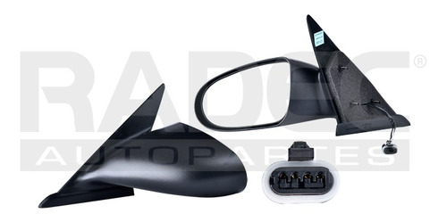 [018-0912-05] ESPEJO DG NEON 95-99 ELECTRICO P/PINTAR 3 PINES STYLE/EXPRESSO/HIGH/ACR/LE/SPORT/LX/BASE/RT/SE L4 4CILINDROS 2.0L 2/4 PUERTAS IZQ