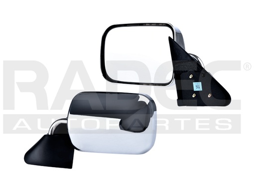 [018-0916-03] ESPEJO DG RAM 94-97 MANUAL CROMADO WS/SST/RUNNER/LUJO/LT/LIMITED/SPORT/LARAMIE/ST/BASE/1500/2500/3500 V6/V8 6/8CILINDROS 3.9/5.2L 2 PUERTAS IZQ