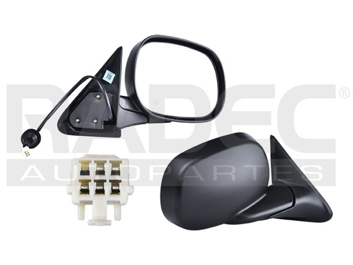 [018-0916-04] ESPEJO DG RAM 98-02 ELECTRICO C/DESENPANANTE CORRUGADO 5 PINES WS/SST/LUJO/SPORT/LARAMIE/SLT/ST/BASE/RT/1500/2500/3500 V6/V8 6/8CILINDROS 5.9/8.0L 2/4 PUERTAS DER