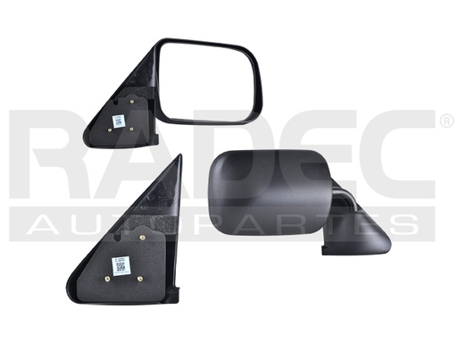 [018-0916-06] ESPEJO DG RAM 94-97 MANUAL NEGRO WS/SST/RUNNER/LUJO/LT/LIMITED/SPORT/LARAMIE/ST/BASE/HD/1500/2500/3500 V6/V8 6/8CILINDROS 3.9/5.2L 2 PUERTAS DER