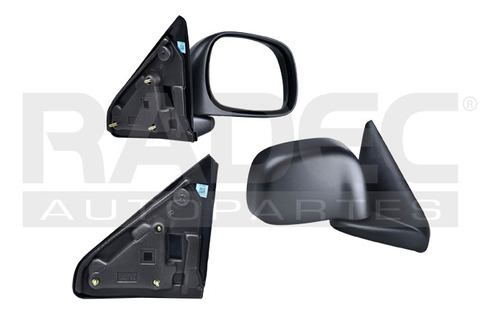 [018-0916-08] ESPEJO DG RAM 02-08 MANUAL NEGRO SRT10/SPORT/TRX4/LARAMIE/SLT/ST/SXT V6/V8 6/8CILINDROS 3.7/4.7/5.7L 2/4 PUERTAS DER