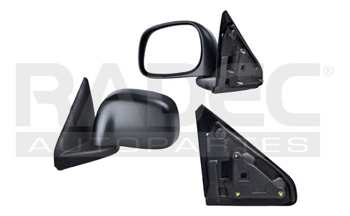 [018-0916-09] ESPEJO DG RAM 02-08 MANUAL NEGRO SRT10/SPORT/TRX4/LARAMIE/SLT/ST/SXT V6/V8 6/8CILINDROS 3.7/4.7/5.7L 2/4 PUERTAS IZQ