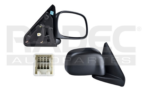 [018-0916-10] ESPEJO DG RAM 02-08 ELECTRICO C/DESENPANANTE NEGRO 5 PINES CREW/TRX/SPORT/TRX4/LARAMIE/SLT/ST/BASE/SXT V6/V8 6/8CILINDROS 3.7/4.7/5.7L 2/4 PUERTAS DER