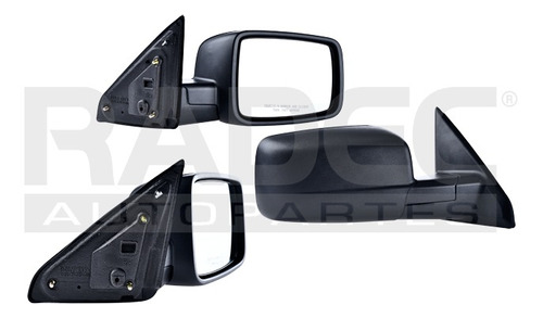 [018-0916-18] ESPEJO DG RAM 09-13 MANUAL NEGRO SPORT/BIG HORN/LARAMIE/SLT/ST/SXT/EXPRESS DER