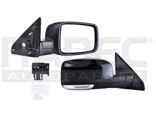 [018-0916-40] ESPEJO DG RAM 09-13 ELECTRICO C/DESEMPANANTE C/DIRECCIONAL P/PINTAR 7 PINES TRX/LARAMIE/SLT/ST/SXT DER