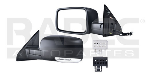 [018-0916-47] ESPEJO DG RAM 09-13 ELECTRICO C/DESEMPANANATE C/DIRECCIONAL CORRUGADO 7 PINES LARAMIE/SLT/ST IZQ
