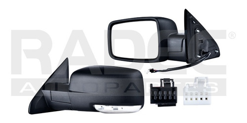 [018-0916-53] ESPEJO DG RAM 14-16 ELECTRICO C/DESENPANANTE C/DIRECCIONAL C/LUZ E/ABATIBLE CORRUGADO HEMI/LIMITED/SPORT/LONE STAR/BIG HORN/LARAMIE/SLT/ST/SXT/EXPRESS/RT 5.7/6.7L 2/4 PUERTAS IZQ