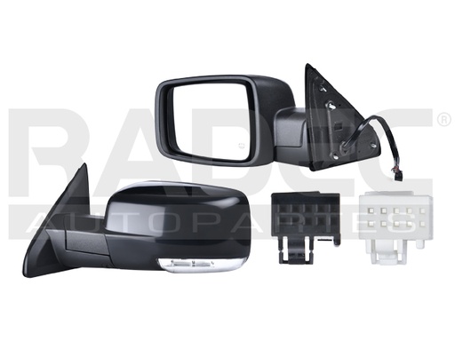 [018-0916-55] ESPEJO DG RAM 14-16 ELECTRICO C/DESENPANANTE C/DIRECCIONAL C/LUZ E/ABATIBLE P/PINTAR HEMI/LIMITED/SPORT/LONE STAR/BIG HORN/LARAMIE/SLT/ST/SXT/EXPRESS/RT 5.7/6.7L 2/4 PUERTAS IZQ