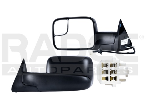 [018-0916-61] ESPEJO DG RAM 98-01 ELECTRICO TELESCOPICO CORRUGADO 3 PINES SLT/ST/CREW CAB V6/V8 6/8CILINDROS 3.7/3.9/4.7/5.9L 2/4 PUERTAS IZQ