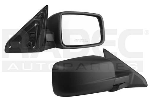 [018-0916-80] ESPEJO DG RAM 11-20 MANUAL CORRUGADO 1500/2500/ST/SLT V6 6 CILINDROS 3.6L 2/4 PUERTAS DER