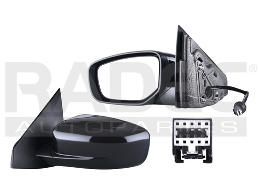 [018-0929-01] ESPEJO DG DART 13-16 ELECTRICO P/PINTAR 3 PINES LIMITED/GT/AERO/RALLYE/SXT/RT/SE L4 4CILINDROS 1.4/2.0/2.4L 4 PUERTAS IZQ
