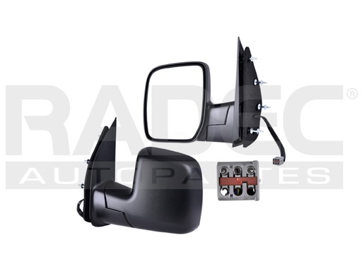 [018-1207-21] ESPEJO FD ECONOLINE 02-14 ELECTRICO CORRUGADO 3 PINES BASE/XL/XLT/SUPER DUTY/E-150/E-250/E-350 V8 8CILINDROS 4.6/5.4L 2 PUERTAS IZQ