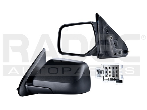 [018-1209-07] ESPEJO FD ESCAPE 08-11 ELECTRICO C/DESENPANANTE CORRUGADO 5 PINES PREMIER/HYBRID/LIMITED/XLS/BASE/XLT L4/V6 4/6CILINDROS 2.5/3.0L 4 PUERTAS IZQ