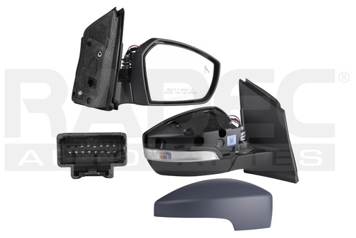 [018-1209-38] ESPEJO FD ESCAPE 17-19 ELECTRICO C/DESENPANANTE C/DIRECCIONAL P/SENSOR DE PROXIMIDAD P/PINTAR TREND ECOBOOST/TITANIUM/TITANIUM ECOBOOST L4 4 CILINDROS 2.0/2.5L 5 PUERTAS DER