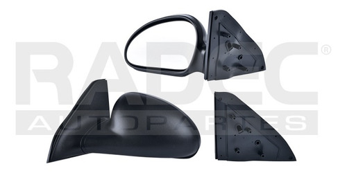 [018-1210-01] ESPEJO FD ESCORT 97-02 MANUAL CORRUGADO LS/GS/LX/ZX2/SE/BASE/SPORT L4 4CILINDROS 2.0L 4 PUERTAS IZQ