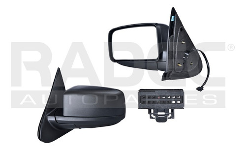 [018-1213-01] ESPEJO FD EXPEDITION 03-06 ELECTRICO C/DESENPANANTE C/LUZ NEGRO EDDIE BAUER/XLT V8 8CILINDROS 4.6/5.4L 4 PUERTAS IZQ