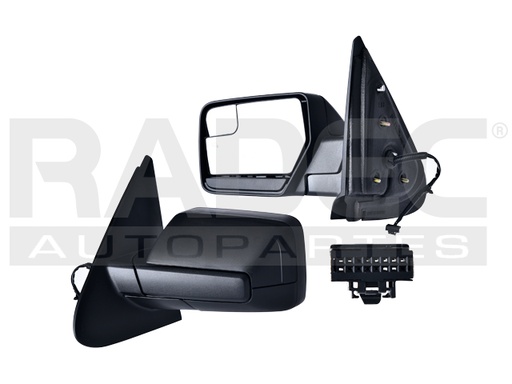 [018-1213-13] ESPEJO FD EXPEDITION 07-17 ELECTRICO C/DESENPANANTE C/LUZ C/PUNTO CIEGO CORRUGADO SSV/PLATINUM/KING RANCH/LIMITED/XL/EDDIE BAUER/XLT V8 8CILINDROS 5.4L 4 PUERTAS IZQ