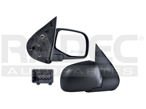 [018-1214-02] ESPEJO FD EXPLORER 02-05 ELECTRICO C/LUZ INFERIOR NEGRO NBX/PREMIER/LIMITED/XLS/BASE/EDDIE BAUER/XLT/SPORT DER