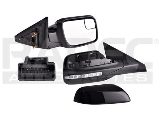 [018-1214-48] ESPEJO FD EXPLORER 16-19 ELECTRICO C/DESEMPANANTE C/DIRECCIONAL C/PUNTO CIEGO P/PINTAR LIMITED/PLATINUM/SPORT/XLT L4/V6 4/6CILINDROS 2.3/3.5L 5 PUERTAS DER