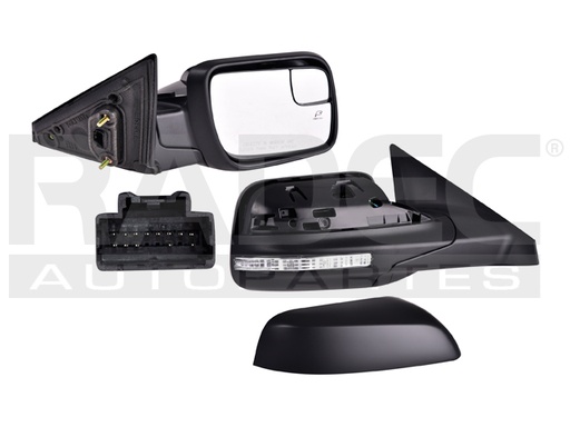 [018-1214-54] ESPEJO FD EXPLORER 16-19 ELECTRICO C/DESEMPANANTE C/DIRECCIONAL C/MEMORIA C/PUNTO CIEGO E/ABATIBLE P/PINTAR LIMITED/PLATINUM/SPORT/XLT L4/V6 4/6CILINDROS 2.3/3.5L 4 PUERTAS DER