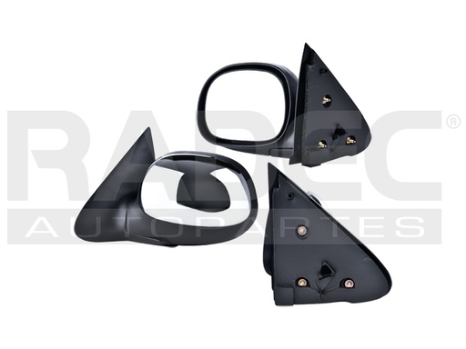 [018-1215-03] ESPEJO FD F-150 97-09 MANUAL CROMADO LIGHTNING/LARIAT/HARLEY/KING RANCH/BASE/XL/XLT V8 8CILINDROS 4.6/5.L 2/4 PUERTAS IZQ