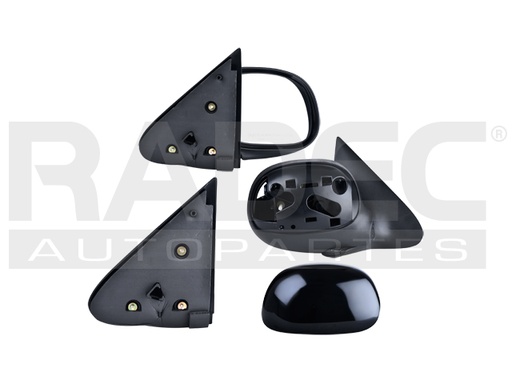 [018-1215-06] ESPEJO FD F-150 97-09 MANUAL NEGRO LIGHTNING/LARIAT/HARLEY/KING RANCH/BASE/XL/XLT V8 8CILINDROS 4.6/5.L 2/4 PUERTAS DER