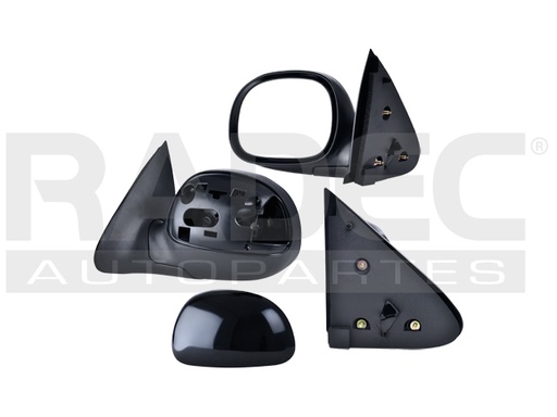 [018-1215-07] ESPEJO FD F-150 97-09 MANUAL NEGRO LIGHTNING/LARIAT/HARLEY/KING RANCH/BASE/XL/XLT V8 8CILINDROS 4.6/5.L 2/4 PUERTAS IZQ