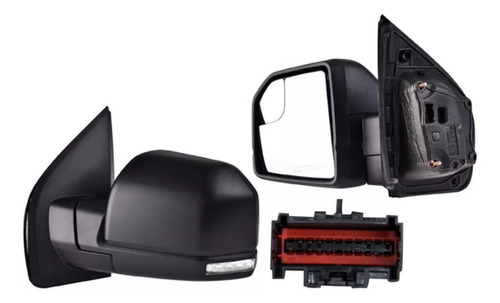 [018-1215-61] ESPEJO FD F-150 15-20 ELECTRICO C/DESENPANANTE C/DIRECCIONAL C/SENSOR DE PROXIMIDAD CORRUGADO KING RANCH/LARIAT CREW/LIMITED/PLATINUM/RAPTOR V6/V8 2.7/3.0/3.5/5.0L 2/4 PUERTAS IZ