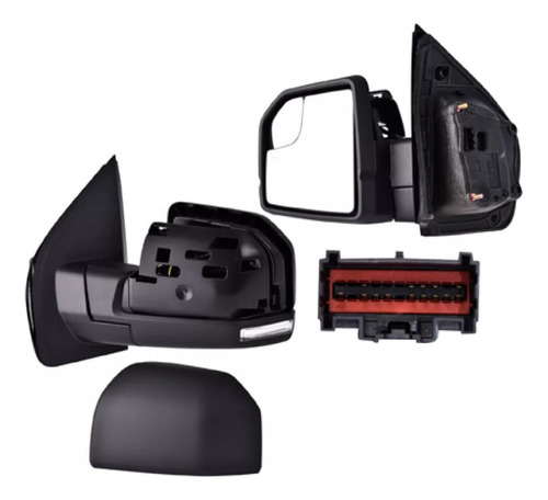 [018-1215-65] ESPEJO FD F-150 15-20 ELECTRICO C/DESEMPANANTE C/DIRECCIONAL C/MEMORIA C/LUZ INFERIOR E/ABATIBLE C/PUNTO CIEGO P/PINTAR KING RANCH/LARIAT CREW/LIMITED/PLATINUM IZQ