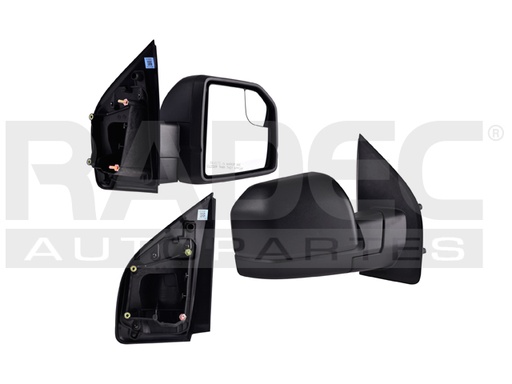 [018-1215-66] ESPEJO FD F-150 15-20 MANUAL C/PUNTO CIEGO CORRUGADO KING RANCH/LARIAT CREW/LIMITED/PLATINUM/RAPTOR CREW/RAPTOR V6/V8 6/8 CILINDROS 2.7/3.0/3.5/5.0 2/4 PUERTAS DER