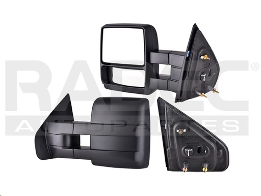 [018-1215-71] ESPEJO FD F-150 04-14 MANUAL TELESCOPICO CORRUGADO XL/XLT/SVT V6/V8 6/8CILINDROS 3.5/3.7/5.0L 2/4 PUERTAS IZQ