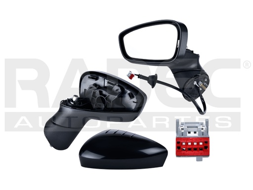 [018-1217-25] ESPEJO FD FIESTA 11-19 ELECTRICO NEGRO 3 PINES SE/S/TITANIUM L4 4CILINDROS 1.6L 4 PUERTAS IZQ