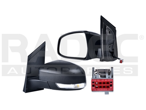 [018-1219-39] ESPEJO FD FOCUS 09-11 ELECTRICO C/DESENPANANTE C/DIRECCIONAL CORRUGADO 7 PINES SES/SEL/SE/S L4 4CILINDROS 2.0L 4 PUERTAS IZQ