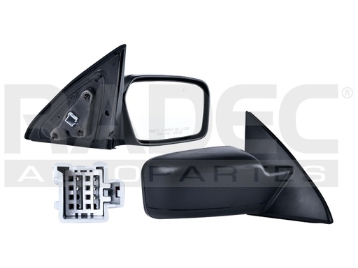 [018-1221-04] ESPEJO FD FUSION 06-11 ELECTRICO C/DESENPANANTE CORRUGADO 5 PINES PREMIER/HYBRID/SEL/SE/BASE/SPORT/S L4/V6 4/6CILINDROS 2.5/3.6L 4 PUERTAS DER