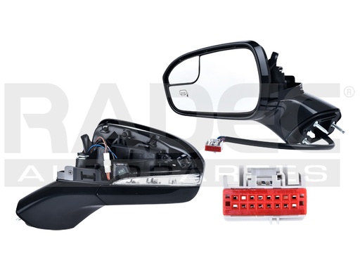 [018-1221-15] ESPEJO FD FUSION 13-16 ELECTRICO C/DESEMPANANTE C/DIRECCIONAL C/MEMORIA C/LUZ C/PUNTO CIEGO P/PINTAR PLATINUM/TITANIUM/SE/SPORT/S L4 4CILINDROS 1.5/2.0/2.5L 4 PUERTAS IZQ