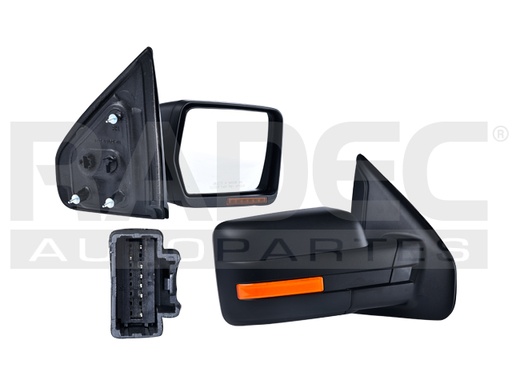 [018-1226-20] ESPEJO FD LOBO 09-14 ELECTRICO C/DESENPANANTE C/DIRECCIONAL CORRUGADO 7 PINES DER