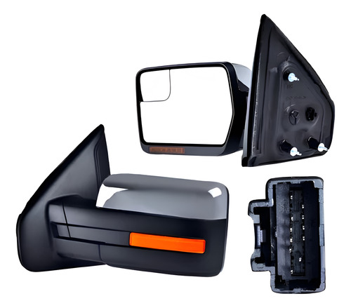 [018-1226-24] ESPEJO FD LOBO 09-14 ELECTRICO C/DESENPANANTE C/DIRECCIONAL C/MEMORIA CROMADO DER